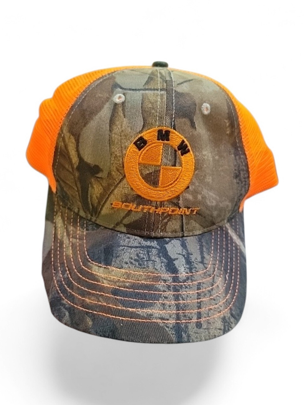 BMW SoundSport Orange Camo Trucker Hat
